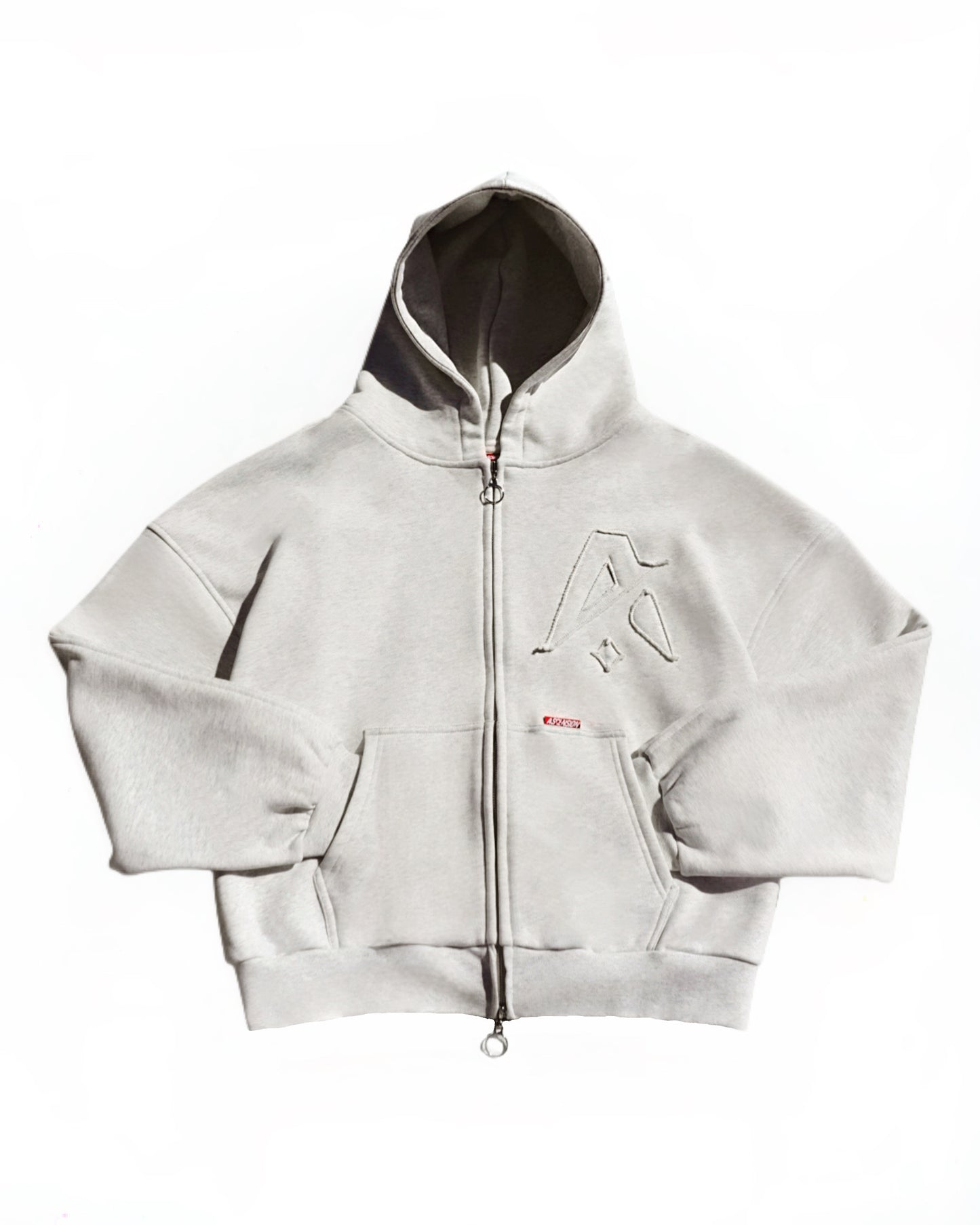 Ascension Signature Zip Hoodie — Marle Grey
