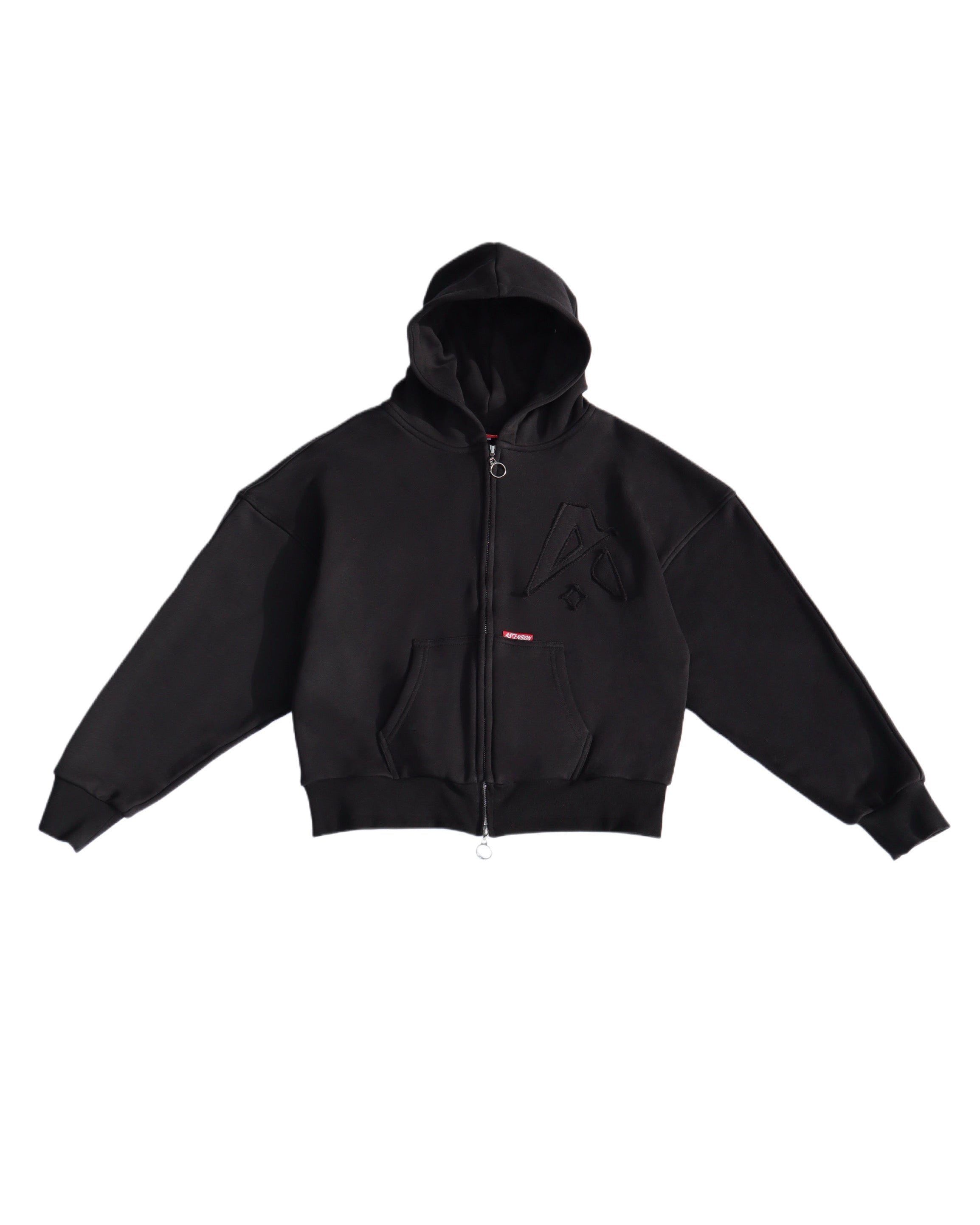 Ascension Signature Zip Hoodie — Black