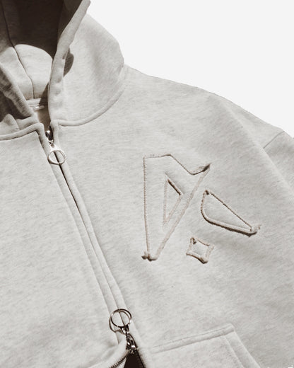 Ascension Signature Zip Hoodie — Marle Grey