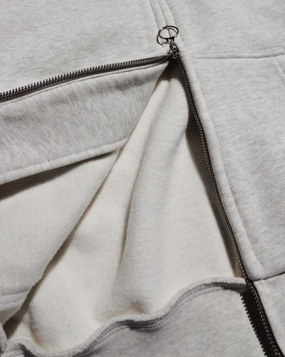 Ascension Signature Zip Hoodie — Marle Grey