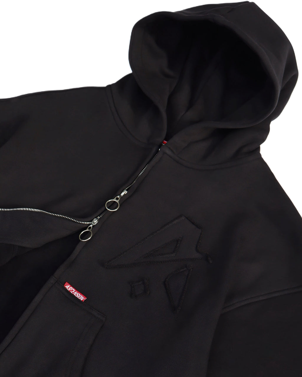 Ascension Signature Zip Hoodie — Black