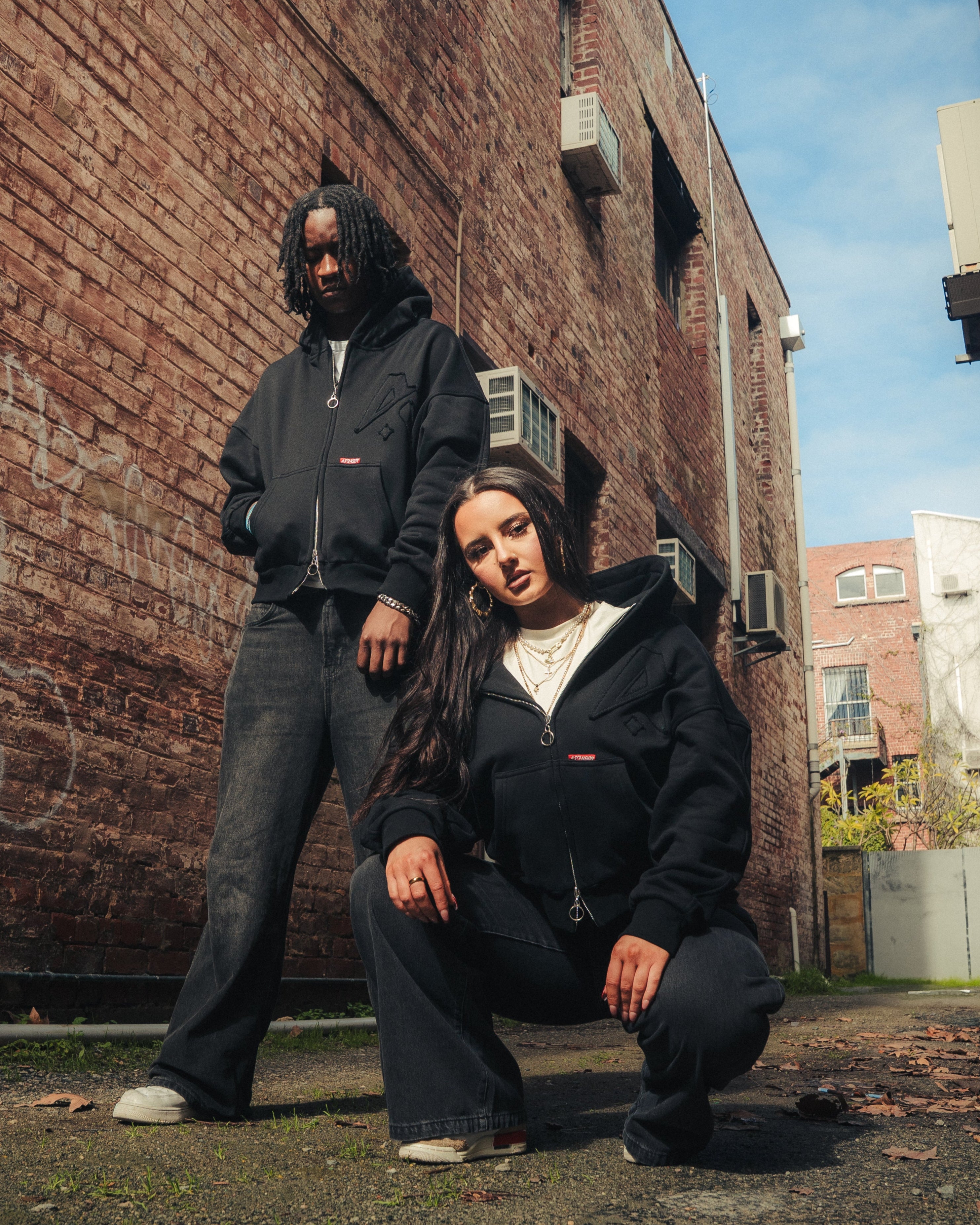 Ascension Signature Zip Hoodie — Black