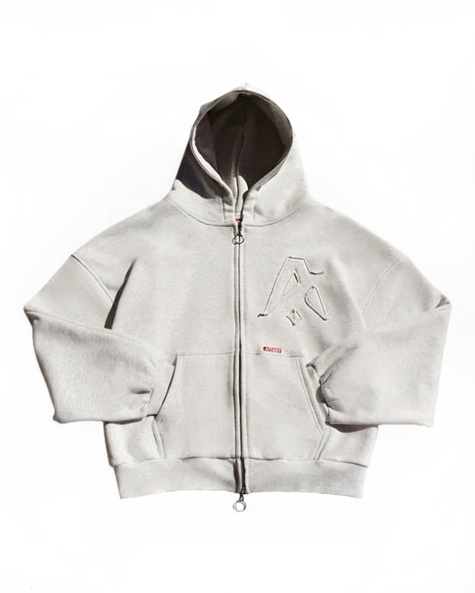 Ascension Signature Zip Hoodie — Marle Grey